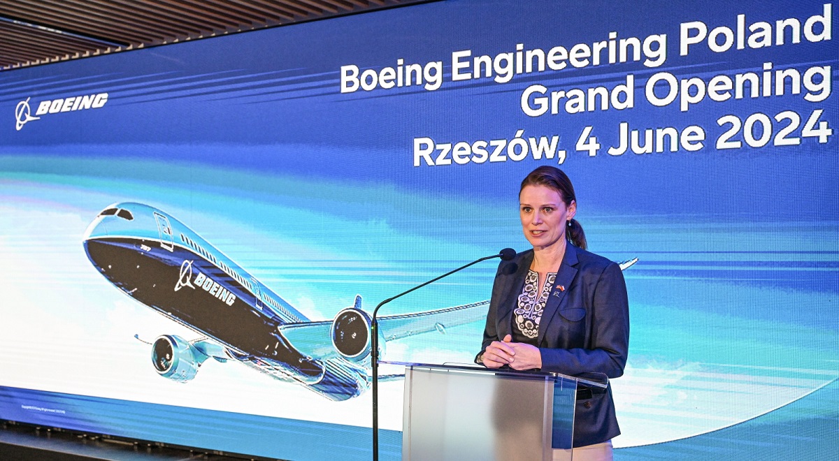 Linda Hapgood, vice president of Boeing Engineering in Poland and Ukraine.